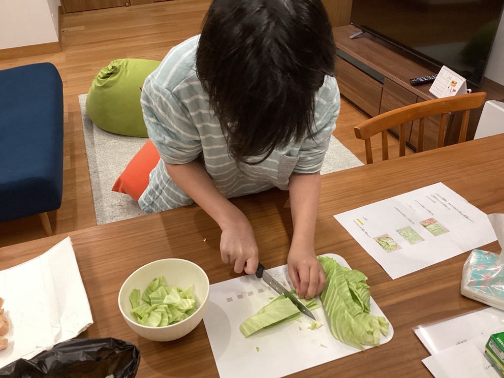 【じぶんハウス】焼きうどん作りをしました⭐️ 画像
