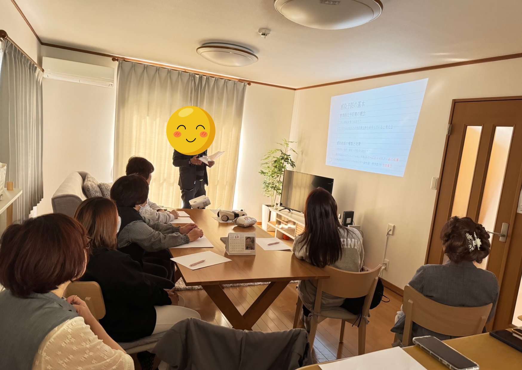 【一宮エリア】医療連携先の代表看護師の方にお願いをして、感染症の研修をしていただきました✨ 画像